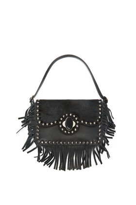 Maliparmi LEATHER REBEL KLEINE SCHULTERTASCHE Schwarz BF001003041 Maliparmi LEATHER REBEL KLEINE SCHULTERTASCHE Schwarz BF001003041