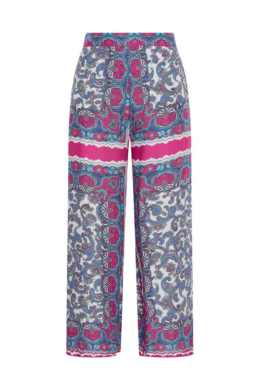 Malìparmi SUNSET PAISLEY TROUSERS Light Blue JH805350662