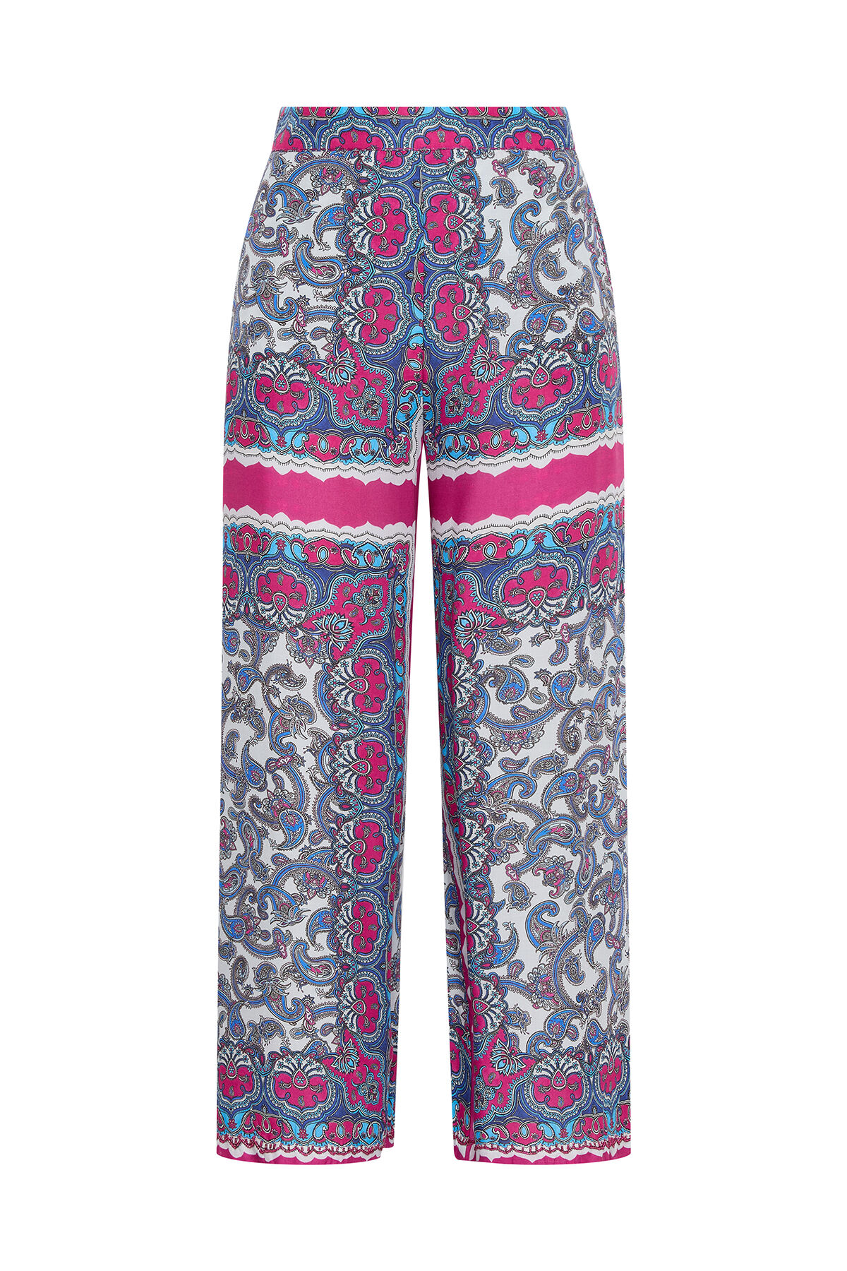 Malìparmi SUNSET PAISLEY TROUSERS Light Blue JH805350662