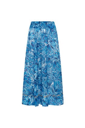 Malìparmi SWEET BUTTERFLY SKIRT Light Blue JG666715217