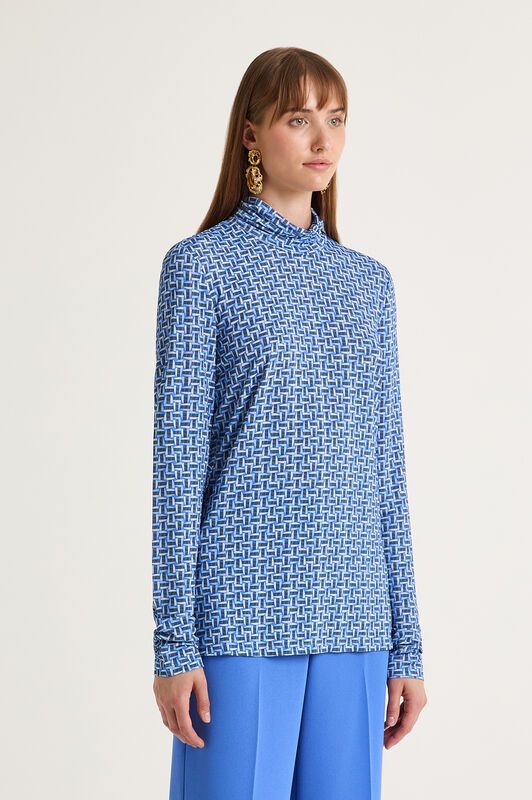 Maliparmi STONES JERSEY-T-SHIRT Blue JK026070656