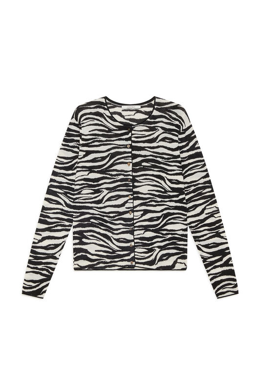Maliparmi PRINTED KNIT CARDIGAN Natural JN355178200