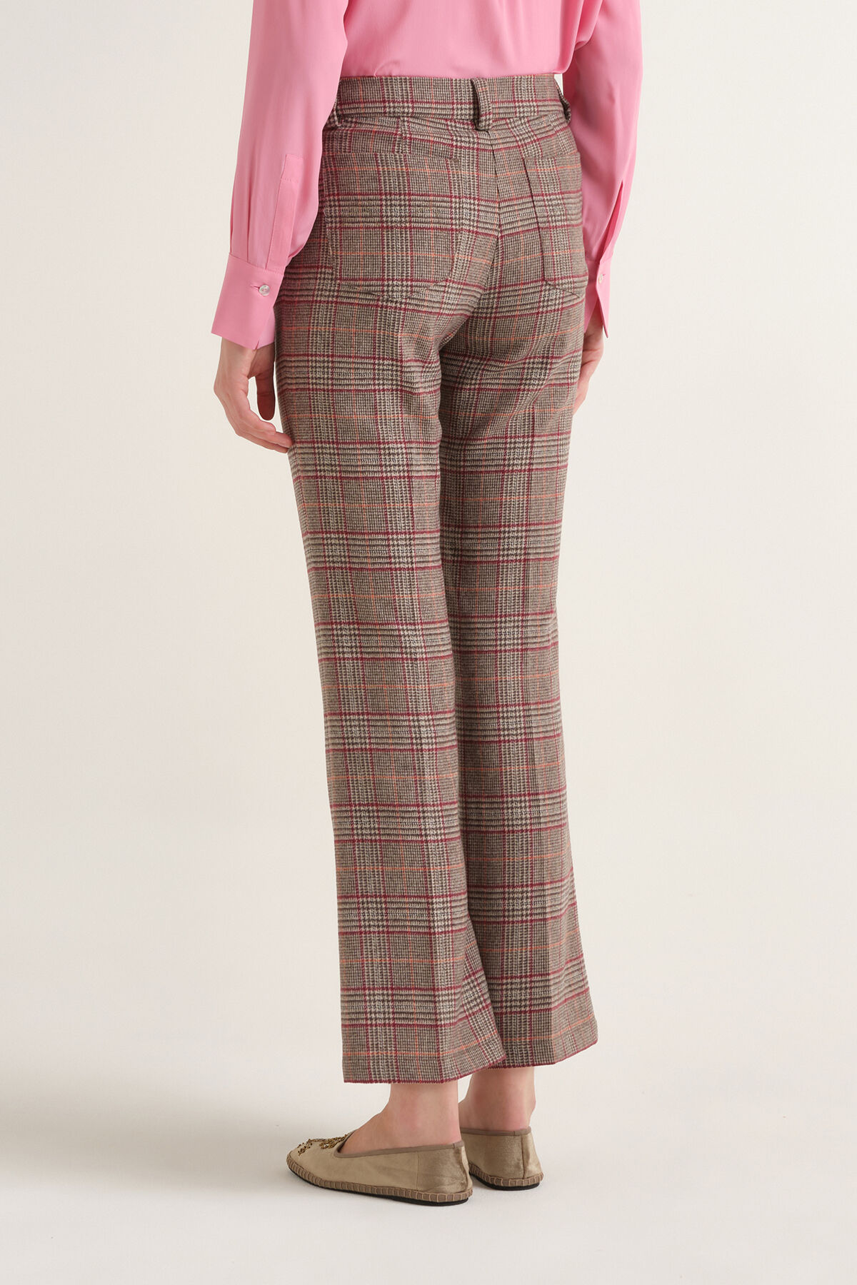 Maliparmi CHROMATIC CHECK PANTALÓN Rosa JH808120299 Maliparmi CHROMATIC CHECK PANTALÓN Rosa JH808120299
