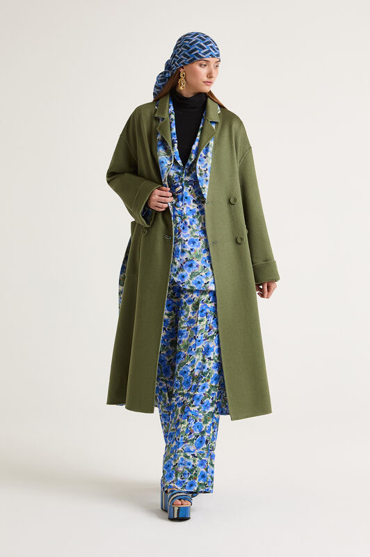 Maliparmi DOUBLE TROUBLE OVERCOAT Blue JB538820292