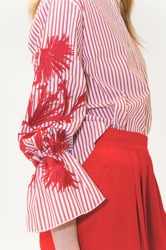 Malìparmi STRIPED FLEUR HEMD Rot JM558515222