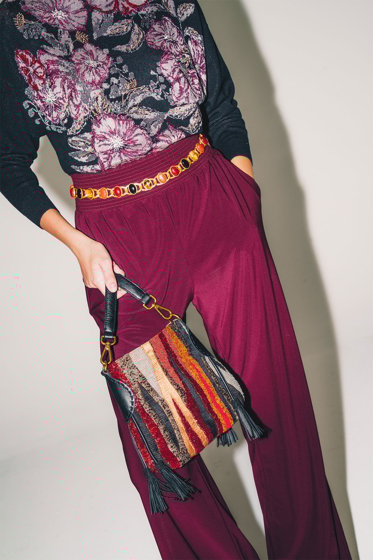 Maliparmi BORSA PICCOLA A SPALLA FLAME EMBROIDERY Multicolor BF000907235 Maliparmi BORSA PICCOLA A SPALLA FLAME EMBROIDERY Multicolor BF000907235