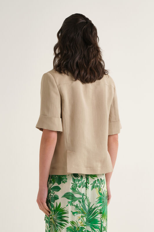 Malìparmi TIMELESS LINEN JACKET Sand JD648140106