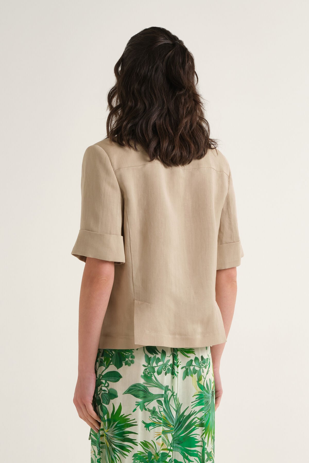 Malìparmi TIMELESS LINEN JACKET Sand JD648140106