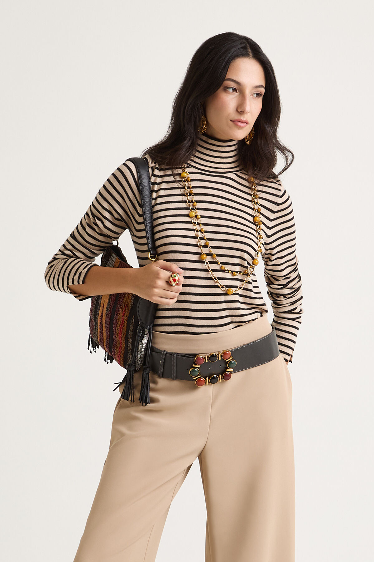 Maliparmi SOFT TOUCH KNITWEAR Black JQ504570538