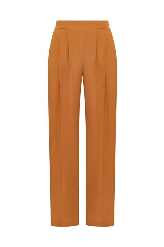 Malìparmi FLUID CREPE TROUSERS Amber JH806250672