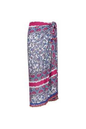 Malìparmi SUNSET PAISLEY SKIRT Light Blue JG666550662