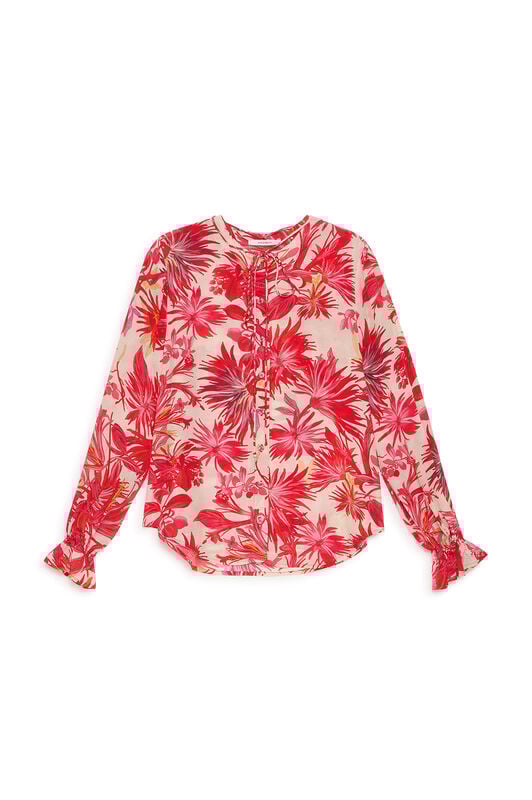 Malìparmi BOTANICAL JUNGLE SHIRT Red JM558350663 Malìparmi BOTANICAL JUNGLE SHIRT Red JM558350663