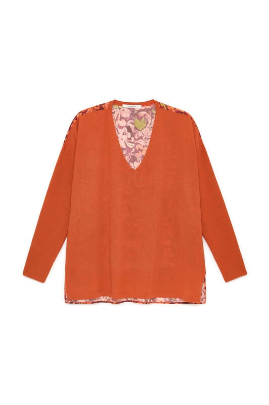 Maliparmi NEW MERINOS BLEND KNIT Rust JQ512778199 Maliparmi NEW MERINOS BLEND KNIT Rust JQ512778199