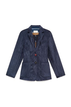 Maliparmi CORDUROY VELVET BLAZER Navy Blue JD649761060 Maliparmi CORDUROY VELVET BLAZER Navy Blue JD649761060