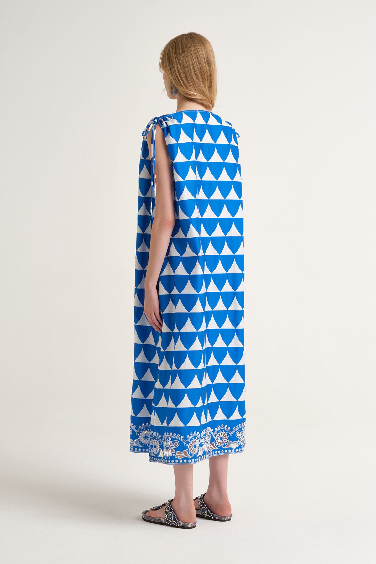 Malìparmi OPTICAL BRODERIE KLEID Blau JF669315216 Malìparmi OPTICAL BRODERIE KLEID Blau JF669315216