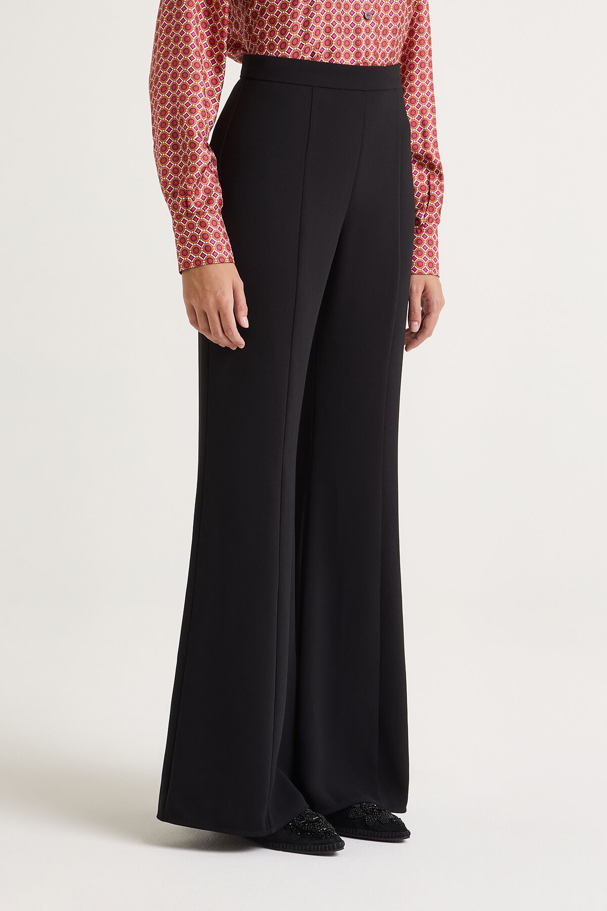 Maliparmi PANTALONE SABLÈ CREPE Nero JH756650166 Maliparmi PANTALONE SABLÈ CREPE Nero JH756650166