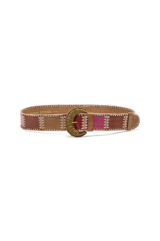 Malìparmi PATCHWORK THREAD BELT Pink CM007901563 Malìparmi PATCHWORK THREAD BELT Pink CM007901563