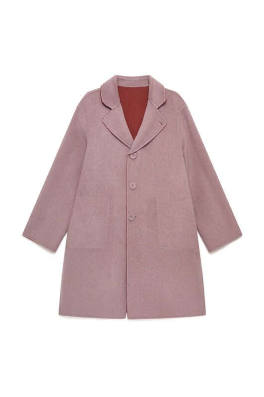 Maliparmi DOUBLE WOOL OVERCOAT Burgundy JB540220276