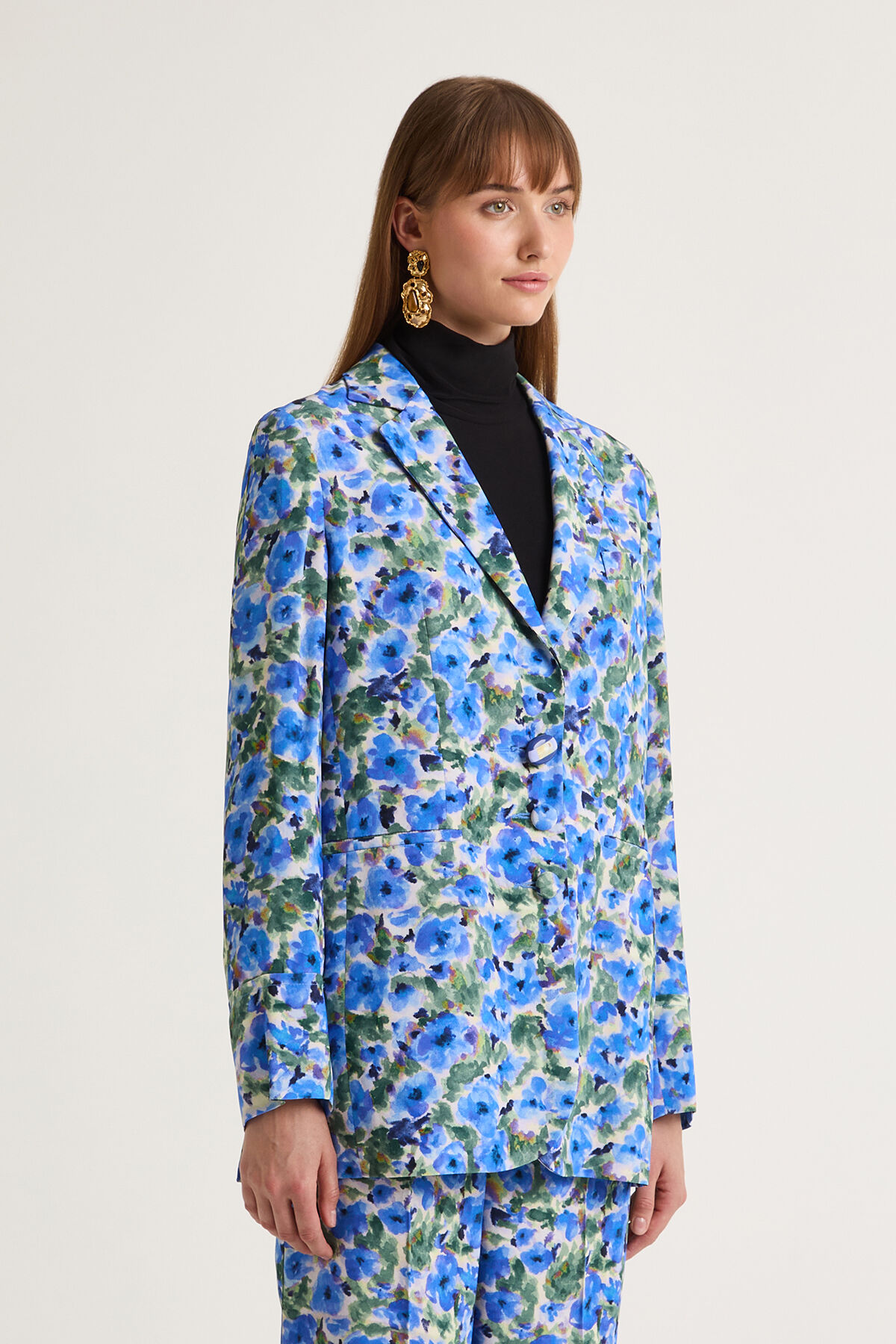 Maliparmi FLORAL SYMPHONY JACKET Blue JD647750651