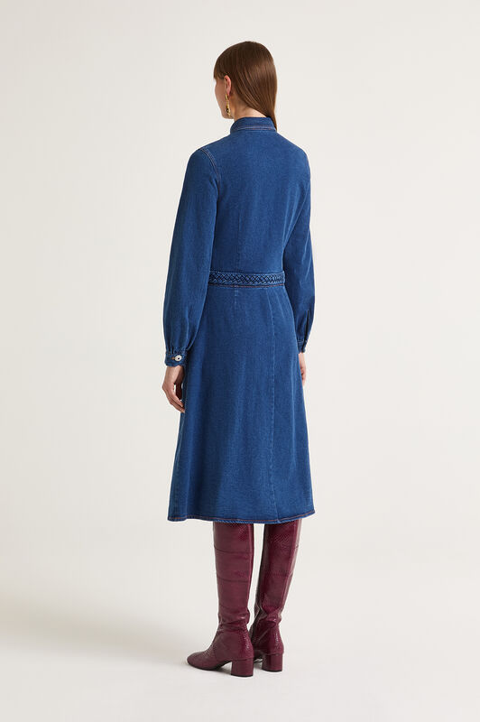 Maliparmi DENIM CRAFTS DRESS Dark Blue JF668210206