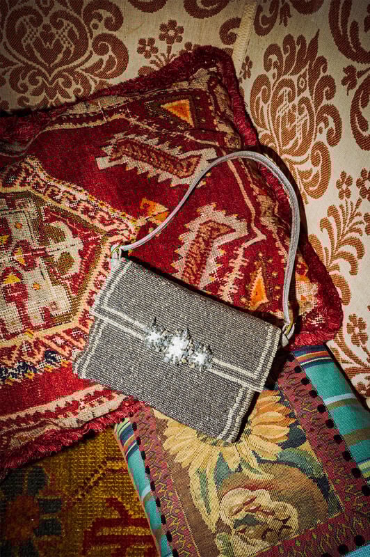 Maliparmi BORSA PICCOLA A SPALLA ICONIC BEADS Old Silver BF000591242 Maliparmi BORSA PICCOLA A SPALLA ICONIC BEADS Old Silver BF000591242