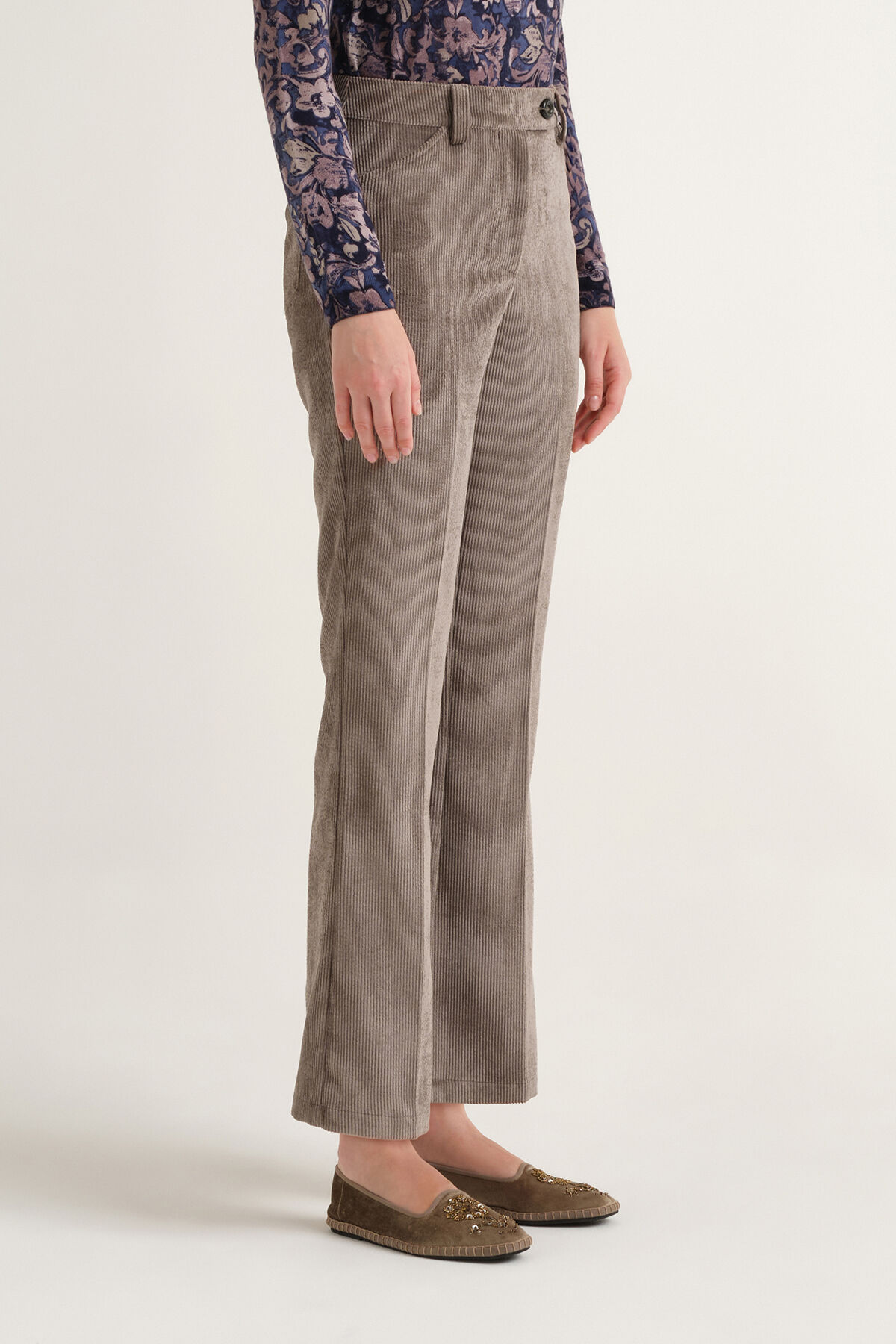Maliparmi CORDUROY VELVET TROUSER Rock JH808161060 Maliparmi CORDUROY VELVET TROUSER Rock JH808161060