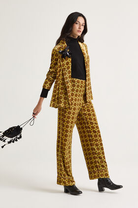 Maliparmi PANTALONE VELVET PRINTS Giallo JH805260092