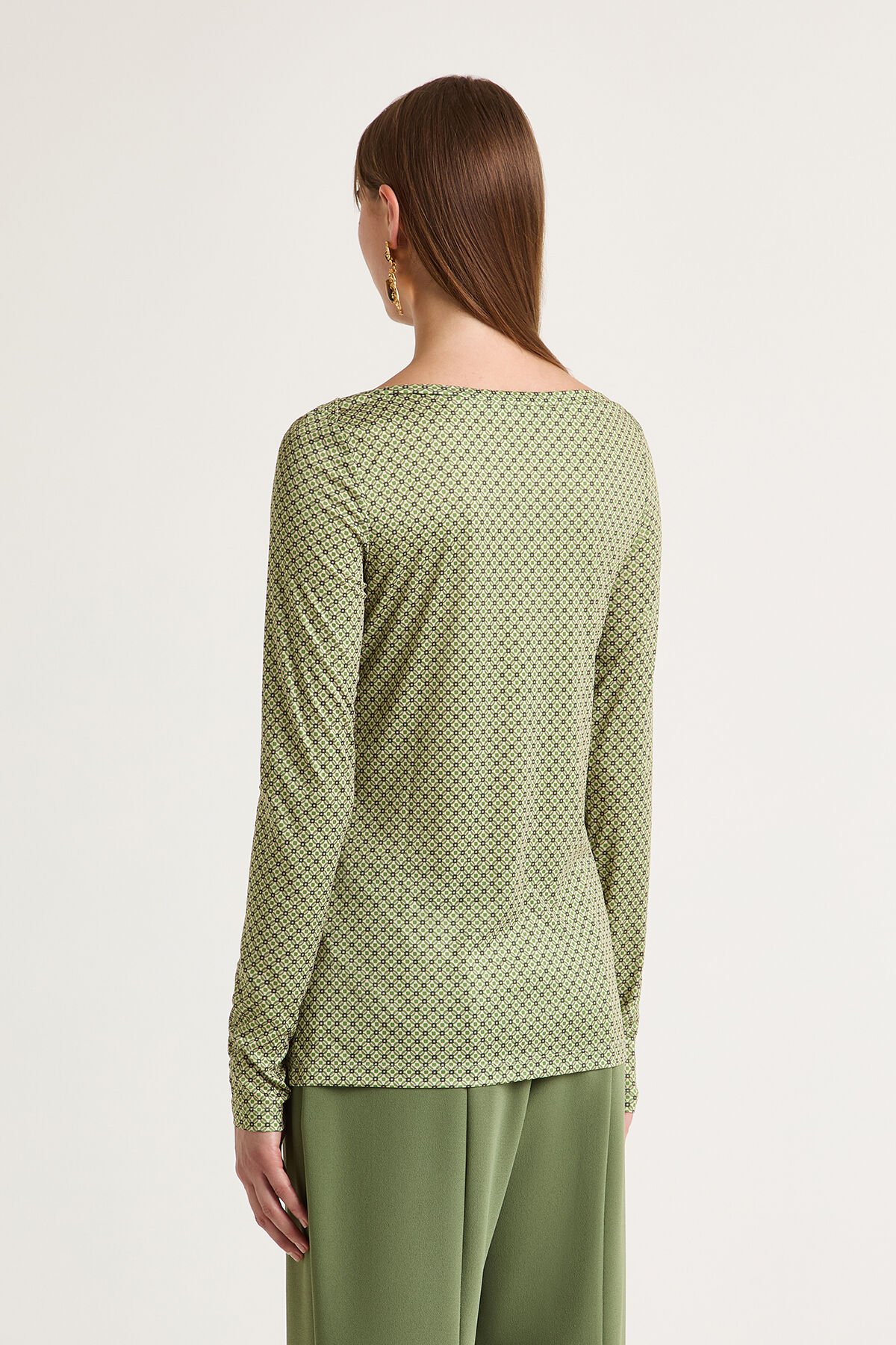 Maliparmi PRINT JERSEY-T-SHIRT Green JK025770654 Maliparmi PRINT JERSEY-T-SHIRT Green JK025770654