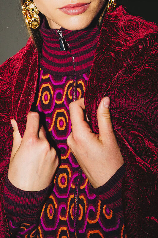 Maliparmi ROLLING CHAIN CARDIGAN Dark Brown JN370378207