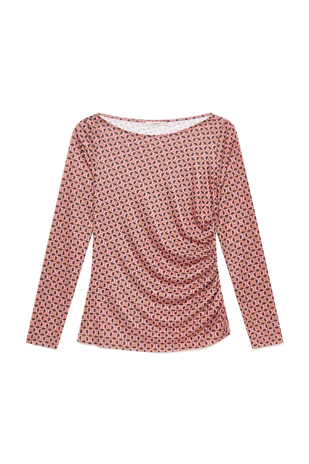 Maliparmi MICRO PRINT JERSEY T-SHIRT Pink JK030070654