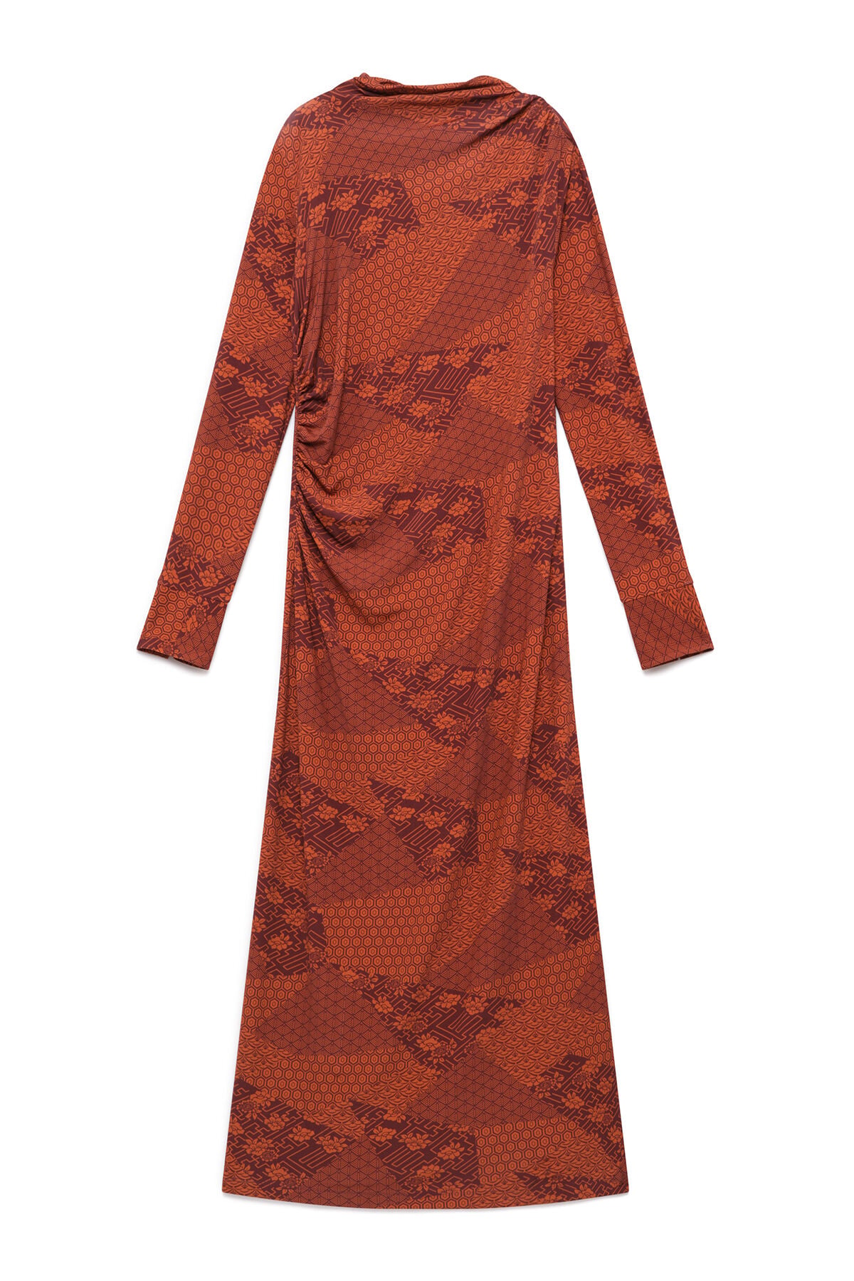 Maliparmi MOSAIC KIMONO DRESS Red JF680870679 Maliparmi MOSAIC KIMONO DRESS Red JF680870679