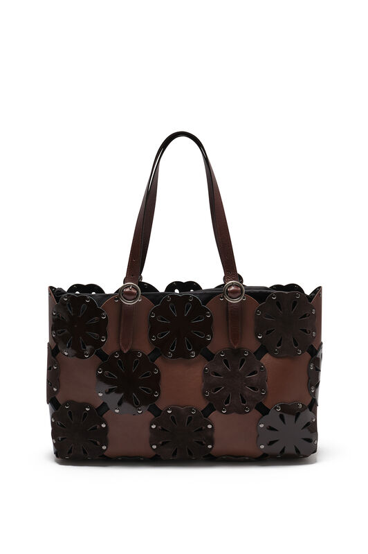 Maliparmi LEATHER BLOOM CABAS FLEUR Marron BH031001574 Maliparmi LEATHER BLOOM CABAS FLEUR Marron BH031001574