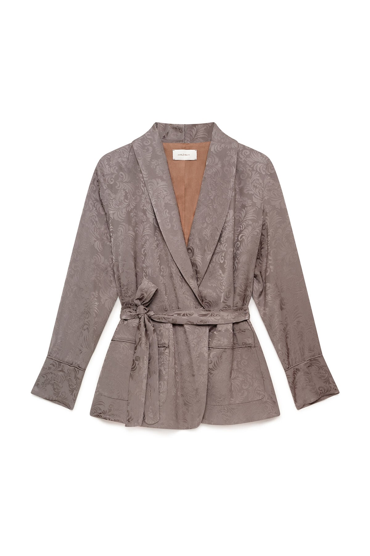 Maliparmi DAMASK JACQUARD BLAZER Grey JD648850684