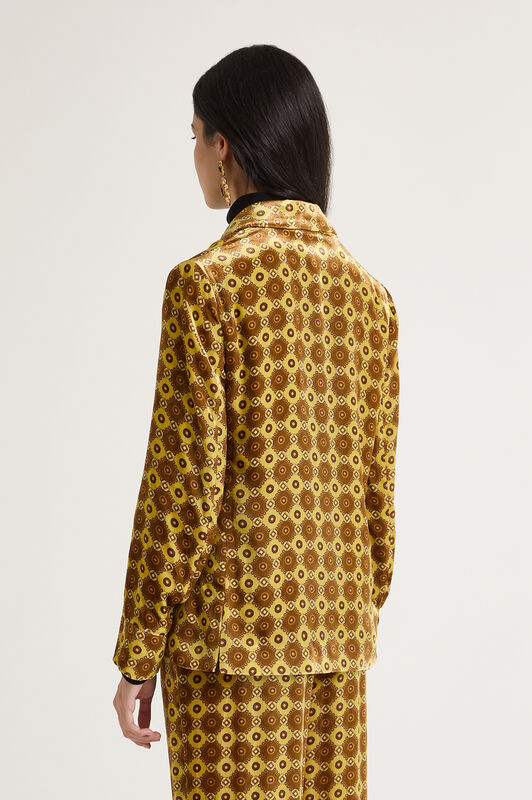Maliparmi VELVET PRINTS JACKET Yellow JD645260092