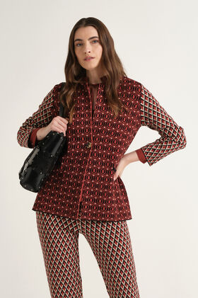 Maliparmi GIACCA JACQUARD COMFORT Nero JD649678219
