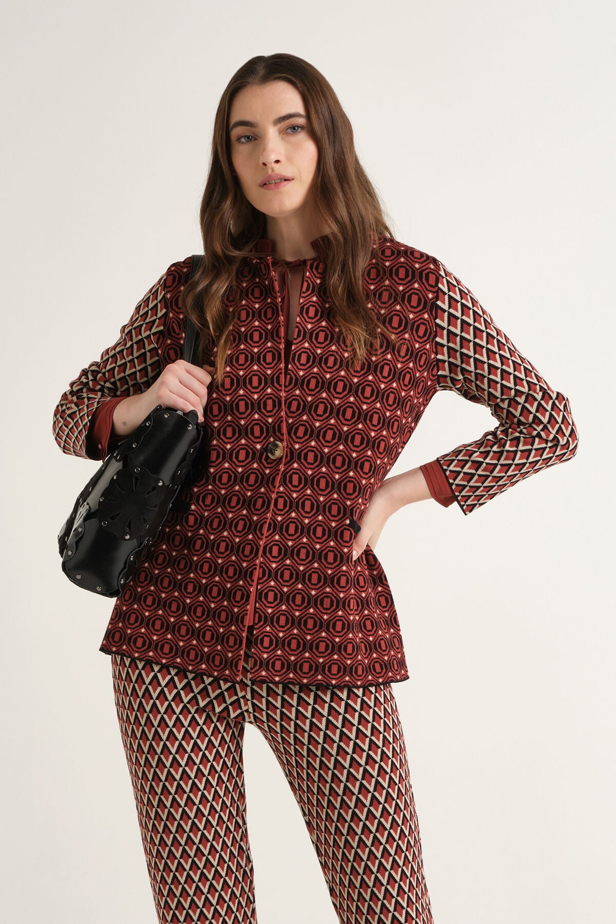 Maliparmi GIACCA JACQUARD COMFORT Nero JD649678219 Maliparmi GIACCA JACQUARD COMFORT Nero JD649678219