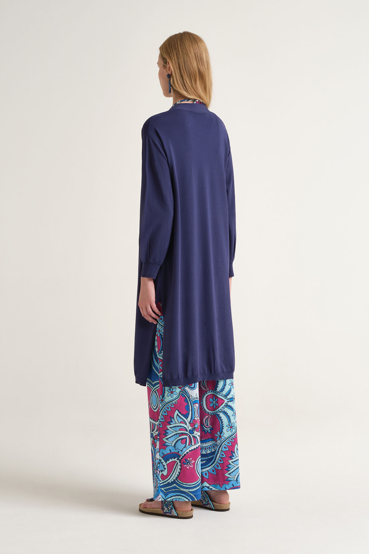 Malìparmi VISCOSE FRESH CARDIGAN NavyBlue JN370877099