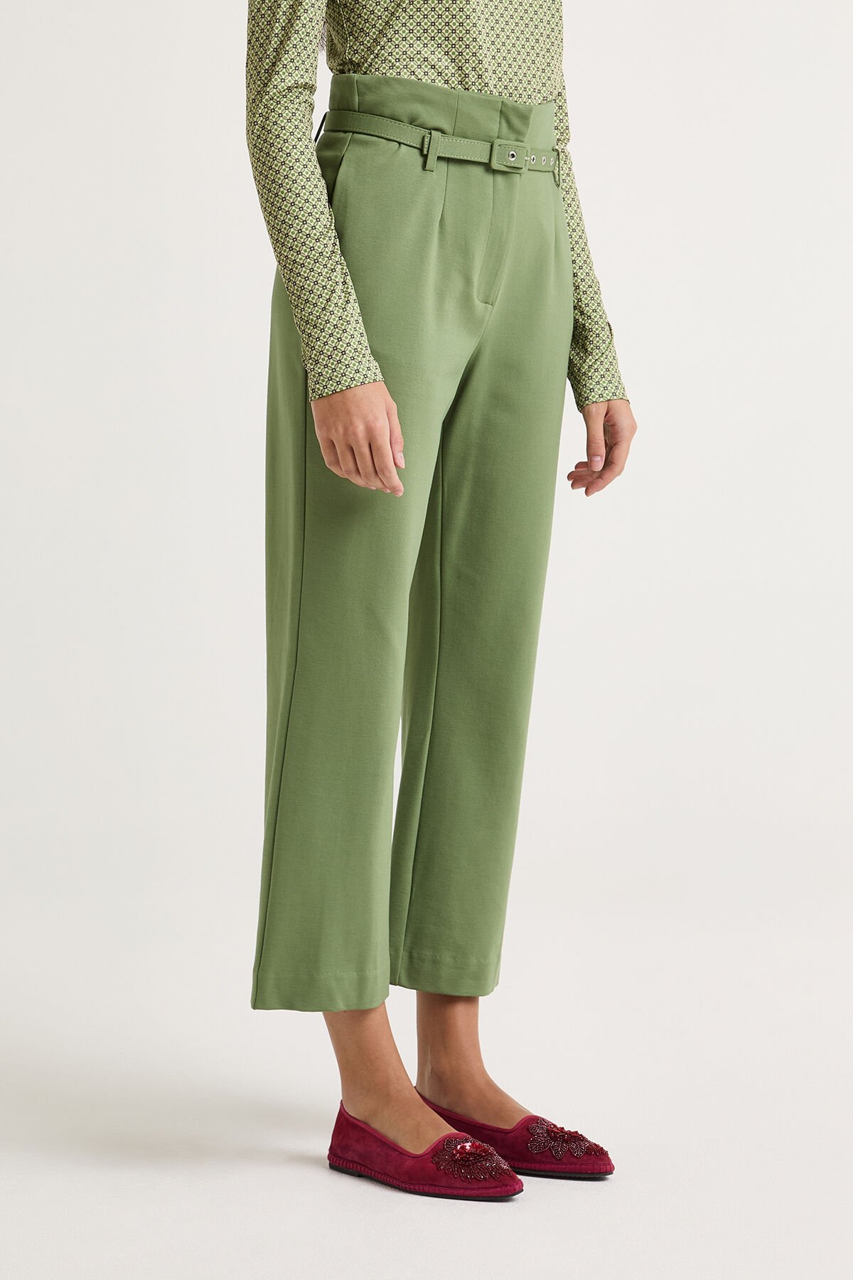 Maliparmi MILANO STITCHING TROUSERS Fern JH804350654