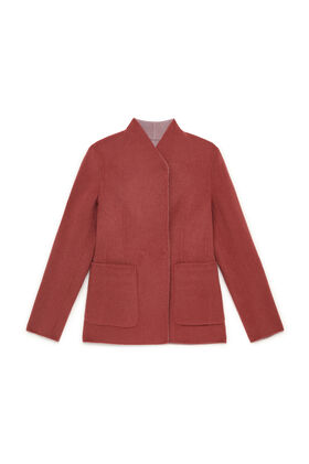 Maliparmi GIACCONE DOUBLE WOOL Bordeaux JA536320276
