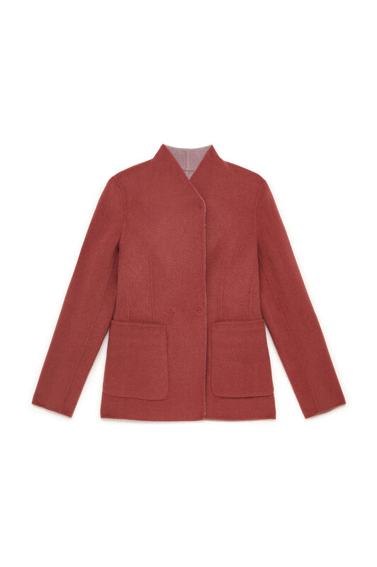 Maliparmi GIACCONE DOUBLE WOOL Bordeaux JA536320276