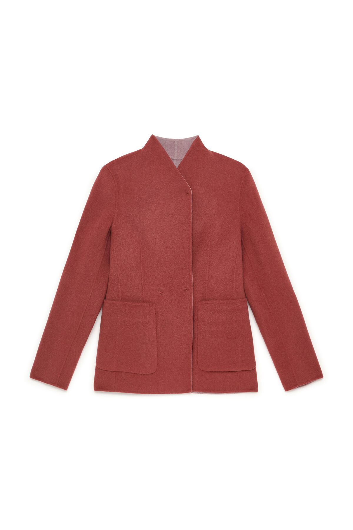 Maliparmi GIACCONE DOUBLE WOOL Bordeaux JA536320276
