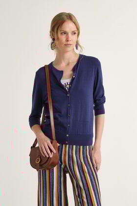 Malìparmi COLOURS OF THE WORLD CARDIGAN NavyBlue JN218278074
