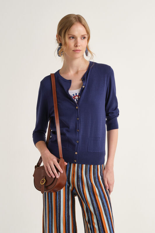 Malìparmi COLOURS OF THE WORLD CARDIGAN NavyBlue JN218278074