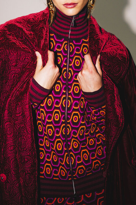 Maliparmi ROLLING CHAIN CARDIGAN Dark Brown JN370378207