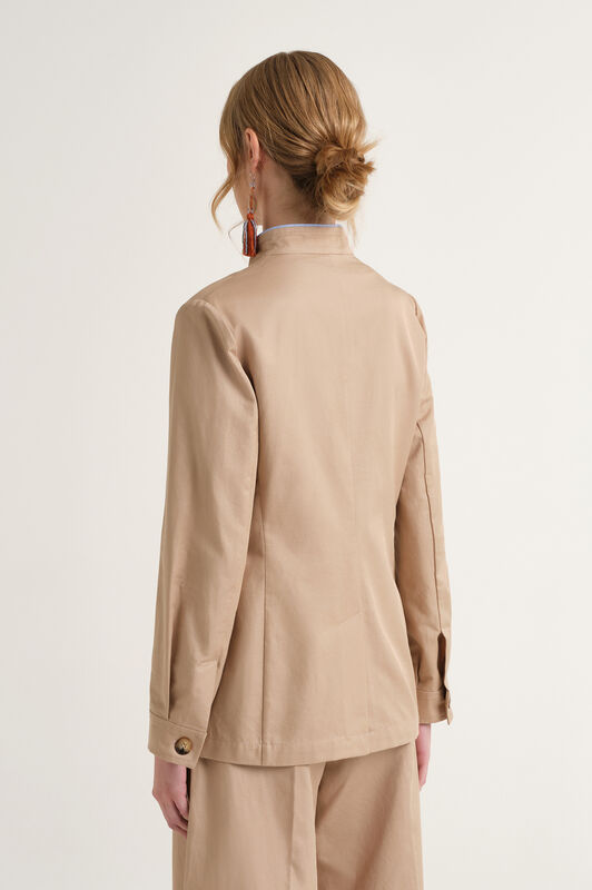 Malìparmi STRETCH COTTON STEPPMANTEL Sand JA535910212