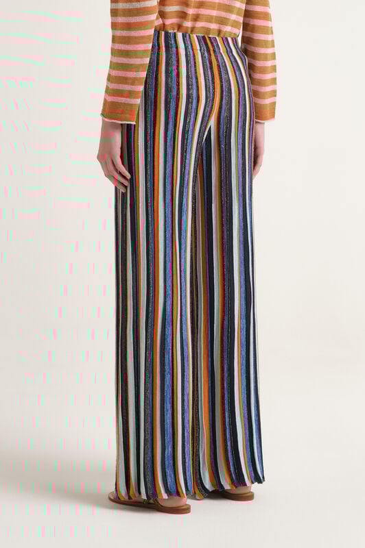 Malìparmi FLEXAGE STRIPES TROUSERS Light Blue JH807178211 Malìparmi FLEXAGE STRIPES TROUSERS Light Blue JH807178211