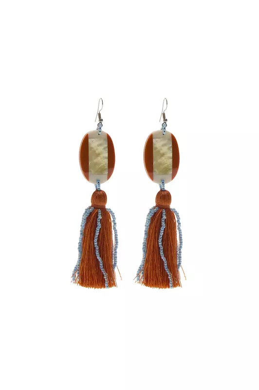 Malìparmi ELEGANT STONE EARRINGS Brown TR002191259