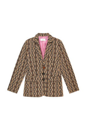 Maliparmi OPTICAL CHAIN BLAZER Black JD649870681