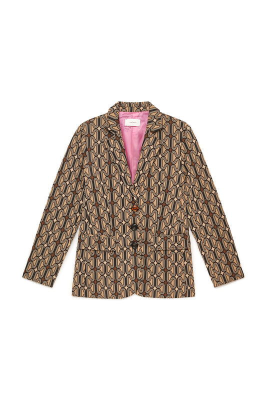 Maliparmi OPTICAL CHAIN BLAZER Black JD649870681 Maliparmi OPTICAL CHAIN BLAZER Black JD649870681