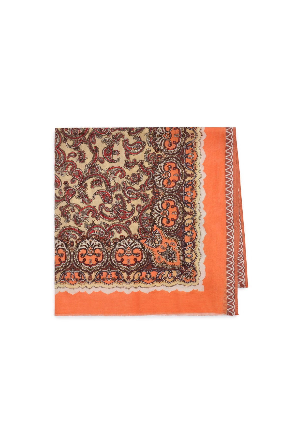 Malìparmi COLLECTION PRINT SCARF 90X90 Orange IR002410216 Malìparmi COLLECTION PRINT SCARF 90X90 Orange IR002410216